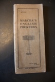 1905 Marcha's English Proverbs Booklet