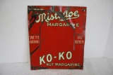 KO-KO Mistletoe Margarine Metal Advertising Sign