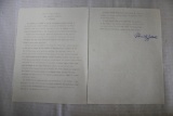 Hon. Clement J. Zablocki Autograph on Eulogy to Harry S. Truman