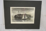 Fort Sumter 'Repossessed' by the Union Feb 18 1865 Etching