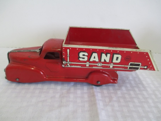 Marx Bros. 10 inch Sand and Gravel Pressed Metal and Tin Litho Truck