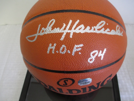 John Havlicek HOF '84 Autographed Spalding Basketball