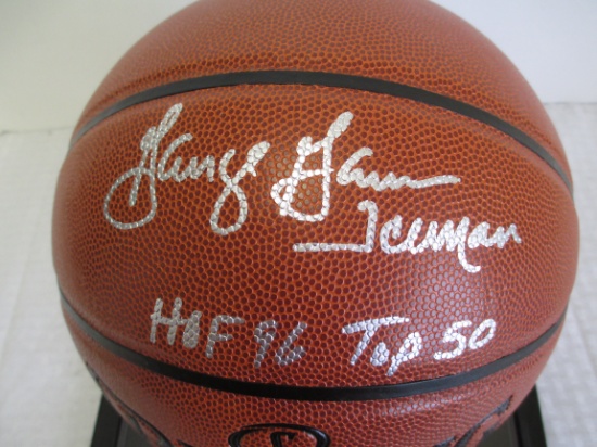 George "Iceman" Gervin Autographed NBA All-Conference Basketball