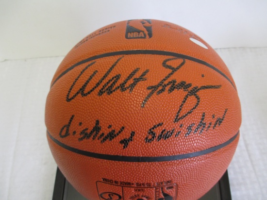 Walt Frazier "Dishin & Swishin" Autographed Spalding Basketball
