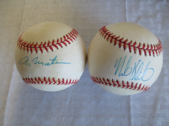 Grab Bag of 2 Unidentified Autographed Baseballs