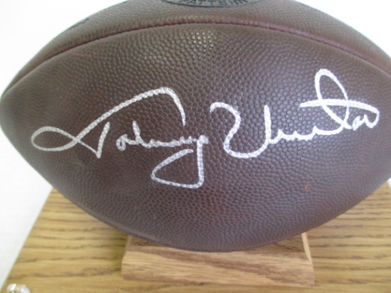 Johnny Unitas Autographed "Wilson the Duke" Football