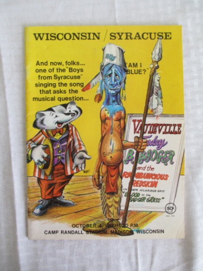 University of Wisconsin Badger Program October 4, 1969