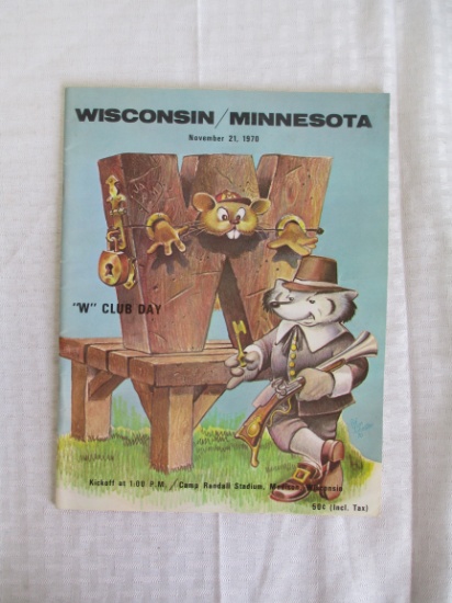 University of Wisconsin Badger Program November 21, 1970