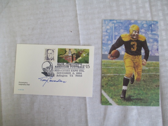 Tony Canadeo Autographed 125th American Football Anniversary First Day Cover
