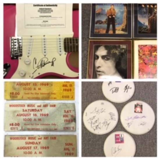 Music Memorabilia & Autograph Auction