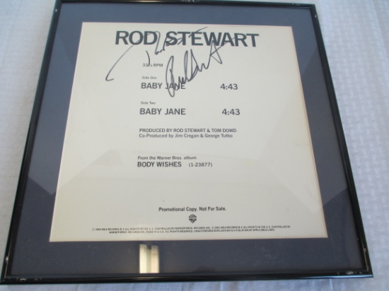 Rod Stewart Autographed Promotional Album