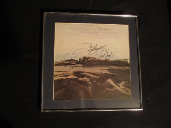 The Moody Blues Autographed 'Seventh Sojourn' Framed Album Cover