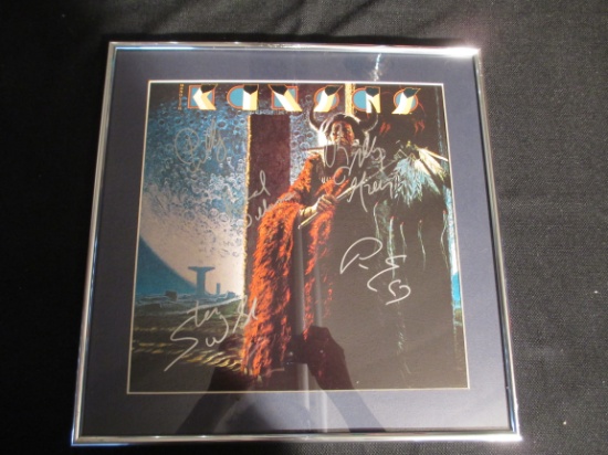 Kansas Autographed 'Monolith' Framed Album Cover