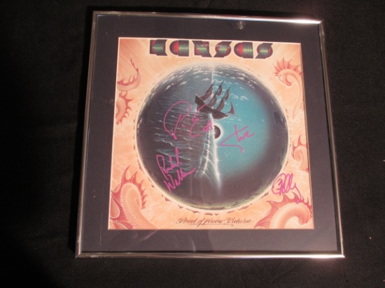 Kansas Autographed 'Point of Know Return' Framed Album Cover