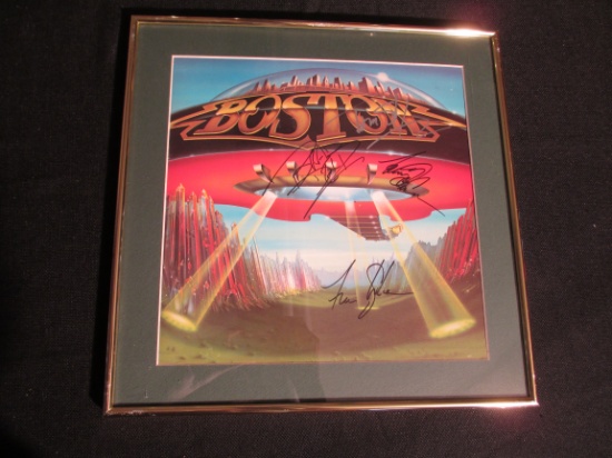 Boston Autographed 'Don't Look Back' Framed Album Cover