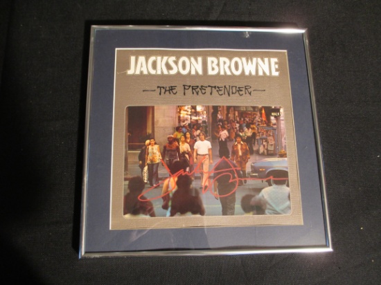 Jackson Browne Autographed 'The Pretender' Framed Album Cover