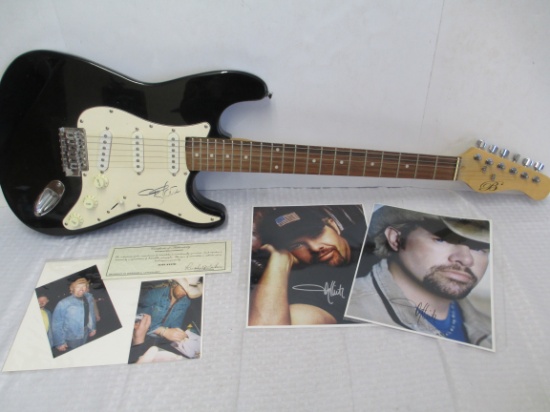 Toby Keith Autographed Guitar