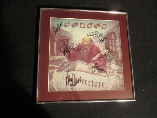 Kansas Autographed 'Leftoverture' Framed Album Cover