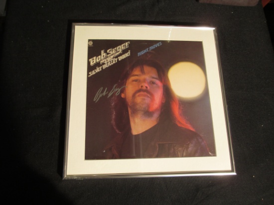 Bob Seger & The Silver Bullet Band Autographed 'Night Moves' Framed Album Cover