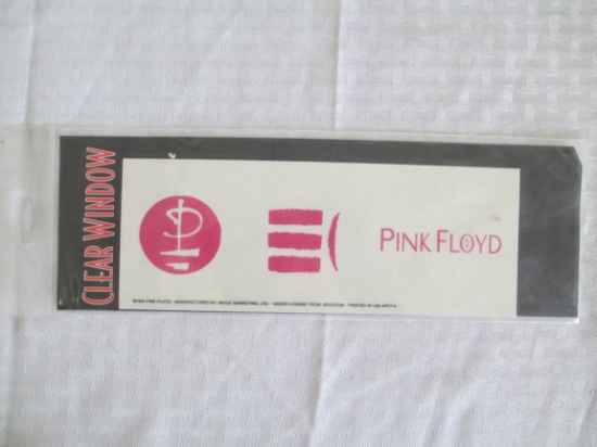 Pink Floyd Officially Licensed Clear Window Decal