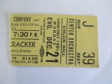 Uncle Cracker @ Uihlein Hall December, 21 1981 Ticket Stub