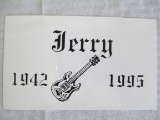 Jerry Garcia Tribute Window Decal