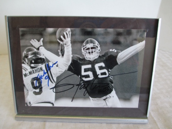 Jim McMahon and Lawrence Taylor Autographed Photograph