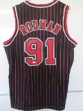 Dennis Rodman Autographed #91 Chicago Bulls Jersey w/ COA