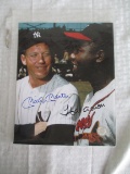 Mickey Mantle and Hank Aaron Autographed Photograph w/ COA
