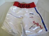 Sugar Ray Leonard Autographed Boxing Shorts w/ COA
