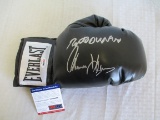 Roberto Duran and Thomas Hearnes Autographed Boxing Glove w/ COA