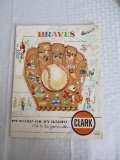 1957 Milwaukee Braves vs New York Giants Scorecard