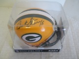 BART STARR Autographed Green Bay Packers Mini Helmet w/ COA