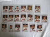 1953 Johnston Cookies Milwaukee Braves Baseball Card lot of 19