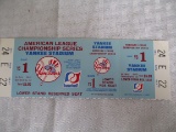 American League Championship Series at Yankee Stadium Game 1 Unused Ticket Stub