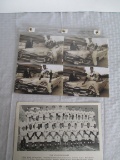 1968 Atlanta Braves Team Photo Card and 9 Printed Milwaukee Braves Pictures