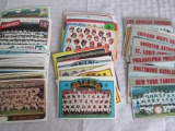 Various 1970s MLB Team Cards lot of 58