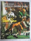 1969 Packers vs Bears 20th Annual Midwest Shrine Game Souvenir Program