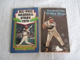 The Baseball Life of Willie Mays 1972 and All-Pro Baseball Stars 1979 Books