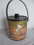 Irvinware Dual Image Baseball and Football Themed Ice Bucket with Top