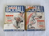 1945 and 1946 Sporting News Record Book Baseball Guides