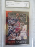 Michael Jordan 1999 Upper Deck #23 Career Collection Card Graded GMA 10.