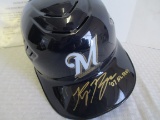 Ryan Braun Autographed Batting Helmet w/ COA