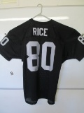 Jerry Rice Autographed #80 Black and Silver Football Jersey