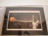 David Robinson Autographed Print Framed w/ COA