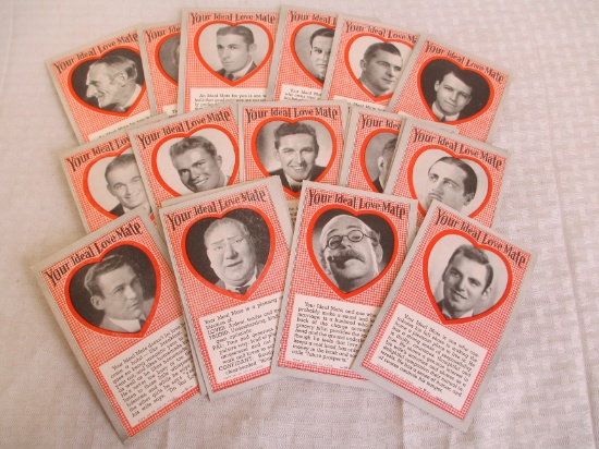 "Your Ideal Love Mate" Arcade Cards- Lot of 20