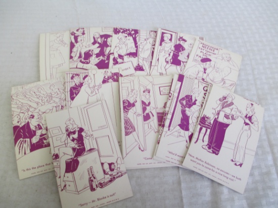 1940's Comical Arcade Cards- Lot of 18