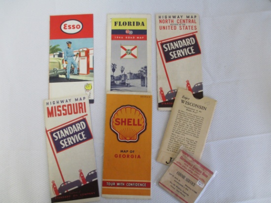 Lot of 7- Gas & Oil Travel