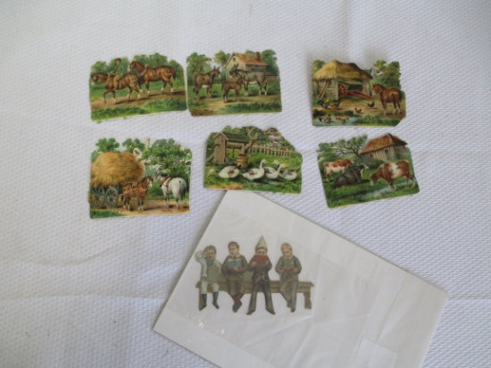 Lot of 5- Farm and Children Die Cuts