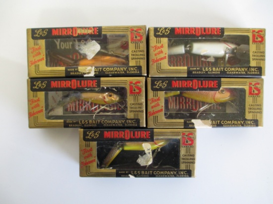 Lot of 5- L&S MirroLure Jointed Fishing Lures